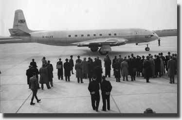 The Comet arrives in Copenhagen March 1951